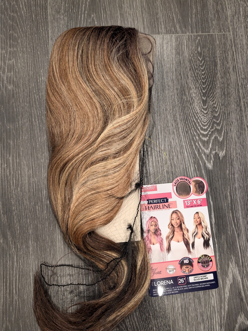 Lorena 13" x 6" Lace Front Ombre Brown Blonde Wig - 26